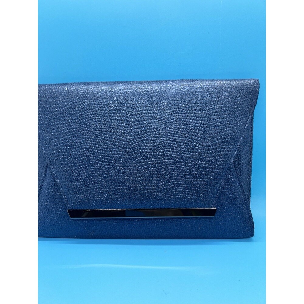 Jessica McClintock Evening Clutch Shoulder bag Handbag Purse Vintage blue sample